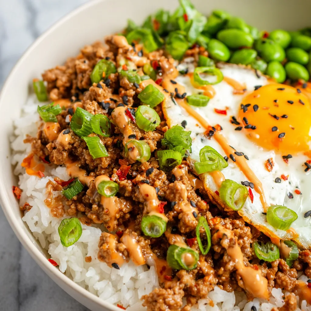 Quick and Easy 20-Minute Ground Turkey Bang Bang Rice Recipe