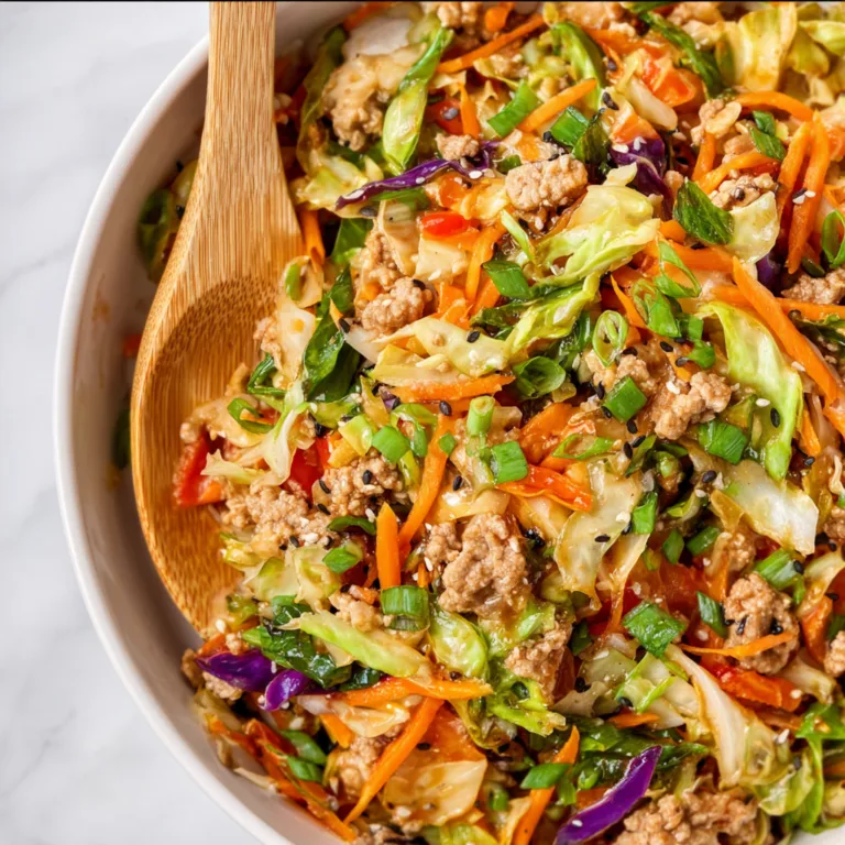 Quick & Easy 20-Minute One-Pan Turkey Egg Roll Recipe | Healthy Dinner Idea