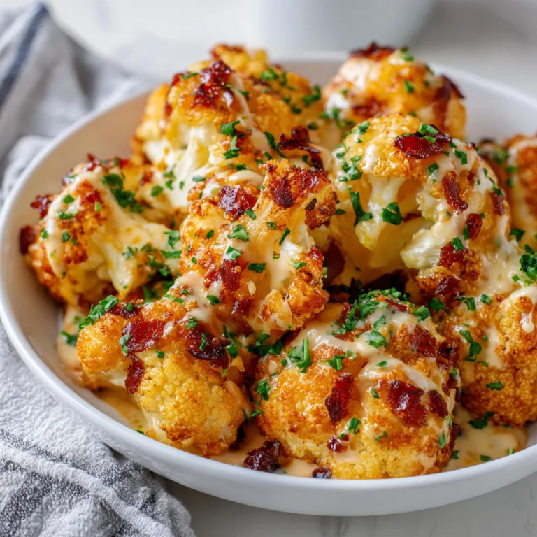 Crispy Baked Bang Bang Cauliflower Recipe | Easy &amp; Spicy Snack