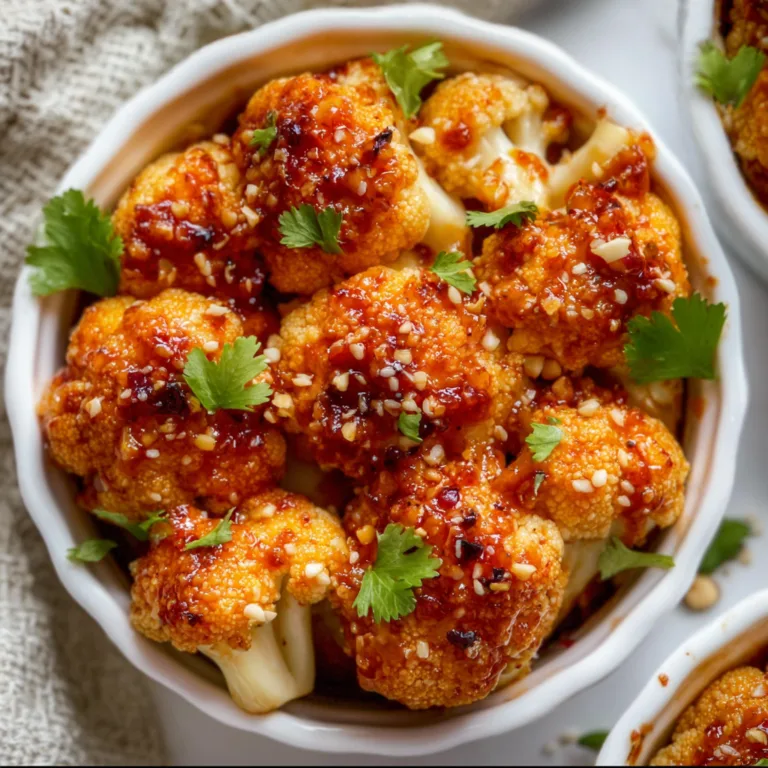 Crispy Baked Bang Bang Cauliflower Recipe | Easy & Spicy Snack