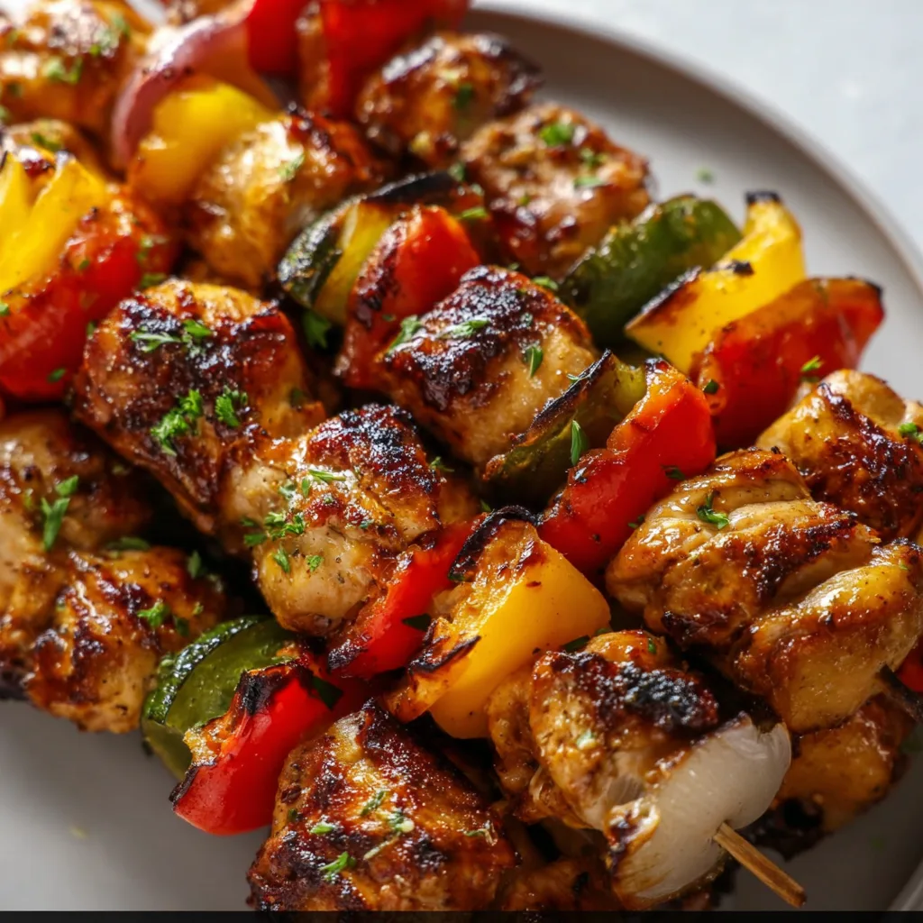 Baked Chicken Kabobs