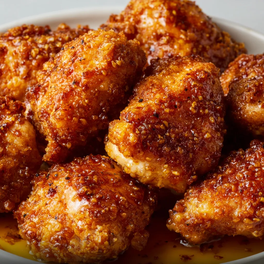 Baked Crunchy Hot Honey Chicken Recipe | Crispy Spicy Sweet Chicken
