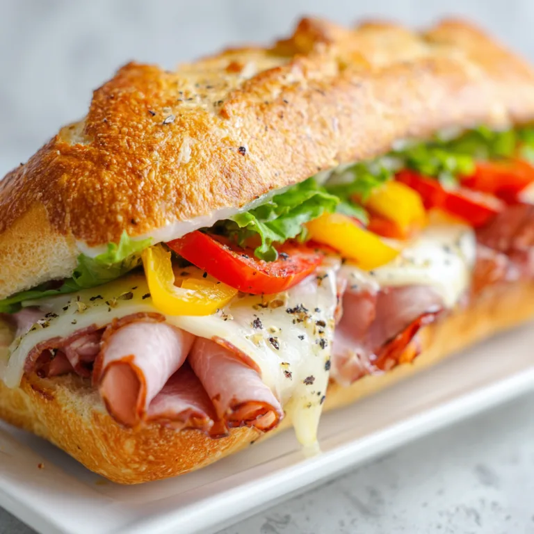 Delicious Baked Italian Sub Sandwich Recipe | Easy & Flavorful Italian Subs