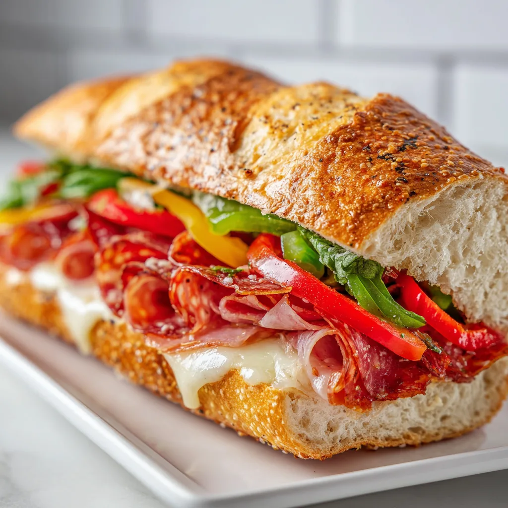 Delicious Baked Italian Sub Sandwich Recipe | Easy &amp; Flavorful Italian Subs
