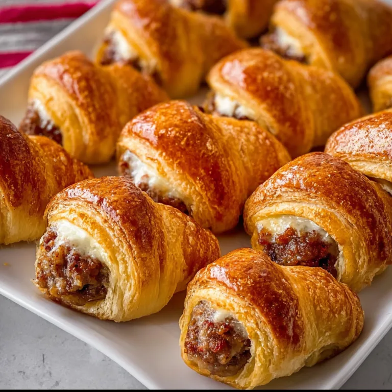 Easy Baked Sausage & Cream Cheese Crescents Recipe – Delicious Appetizer Ideas