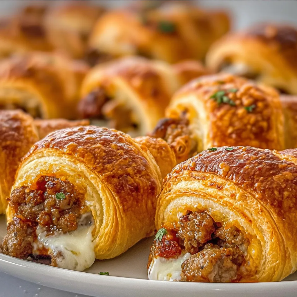 Easy Baked Sausage &amp; Cream Cheese Crescents Recipe – Delicious Appetizer Ideas