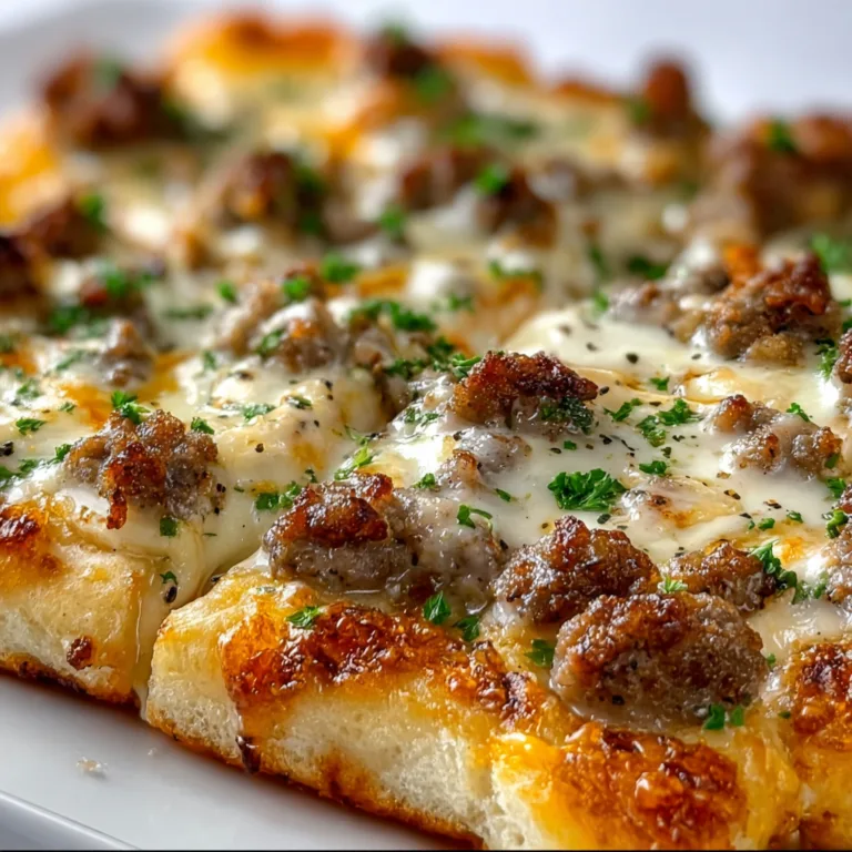Delicious Biscuits &amp; Sausage Gravy Breakfast Pizza Recipe | Easy &amp; Savory Morning Meal