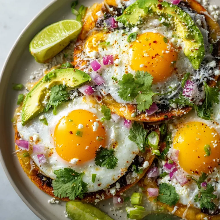 Delicious Breakfast Tostadas with Eggs and Avocado Recipe | Easy & Healthy