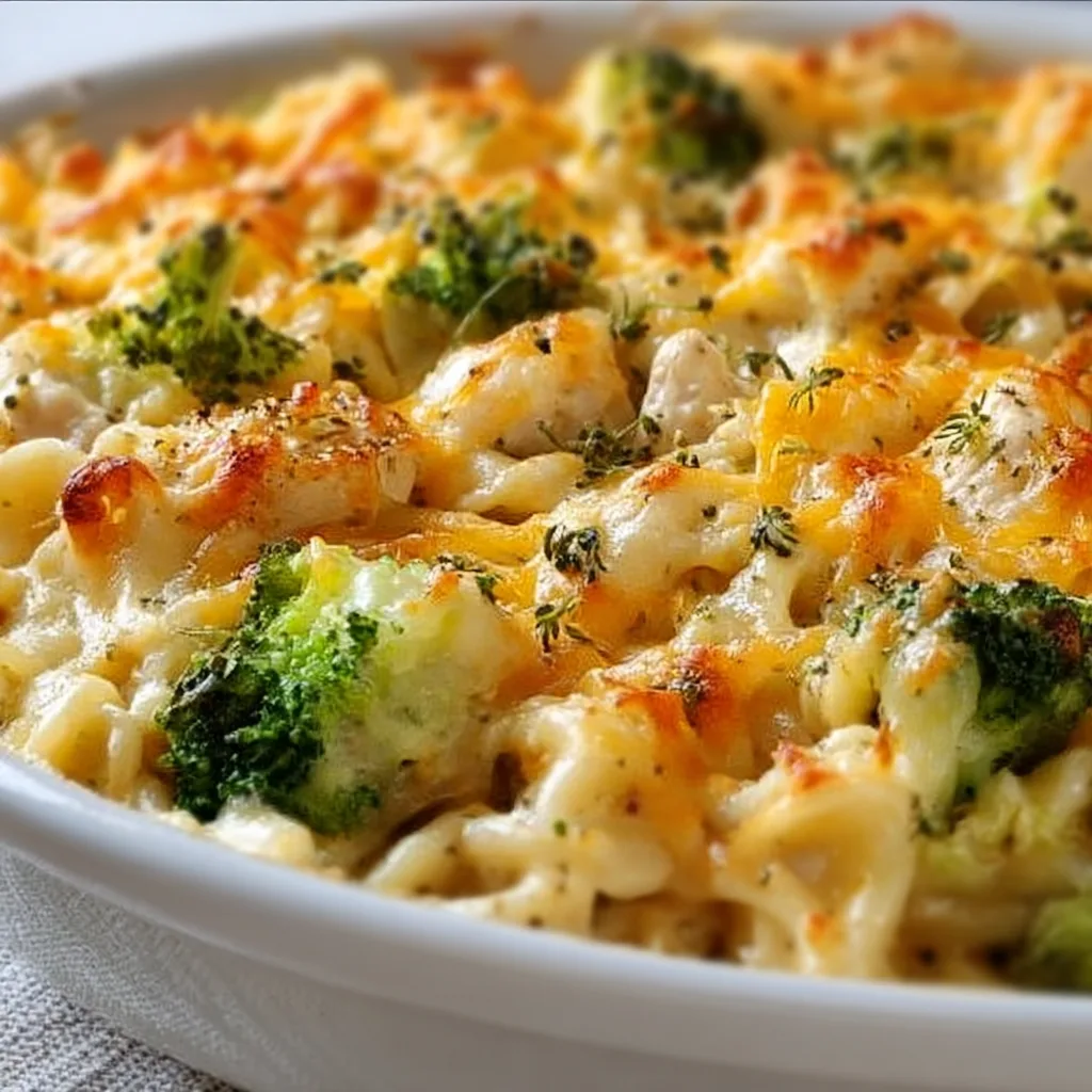 Easy Broccoli Cheddar Chicken and Noodle Casserole Recipe – Comfort Food Delight