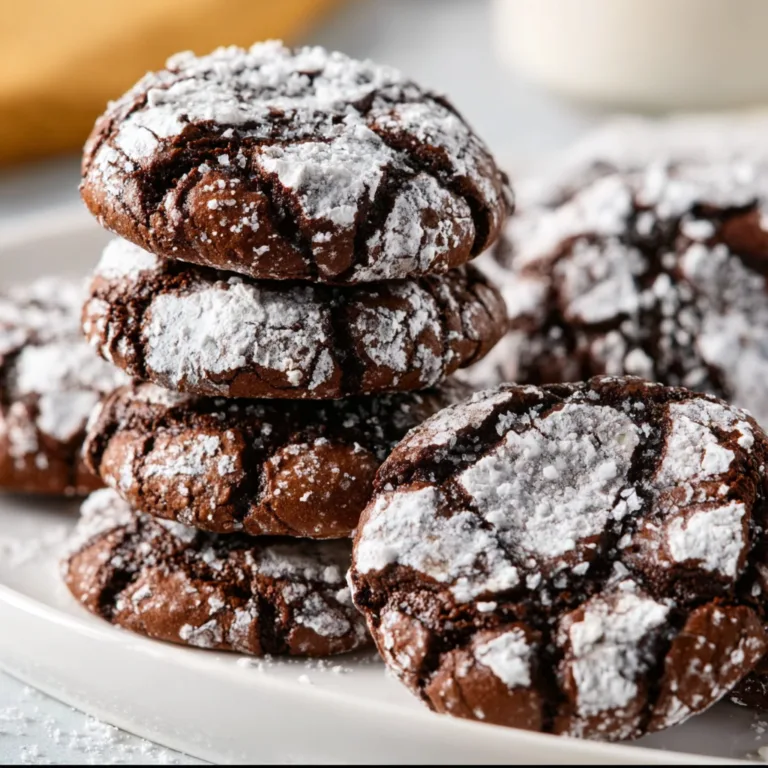 Delicious Brownie Crinkle Cookies Recipe | Chewy &amp; Fudgy Treats