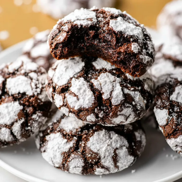 Delicious Brownie Crinkle Cookies Recipe | Chewy & Fudgy Treats