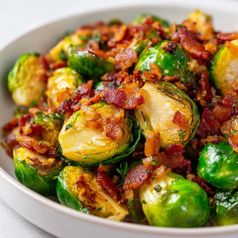Delicious Brussels Sprouts with Hot Bacon Recipe | Easy &amp; Flavorful Side Dish