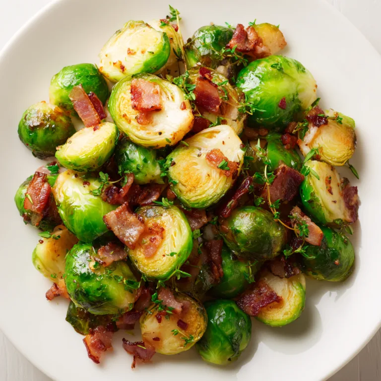 Delicious Brussels Sprouts with Hot Bacon Recipe | Easy & Flavorful Side Dish
