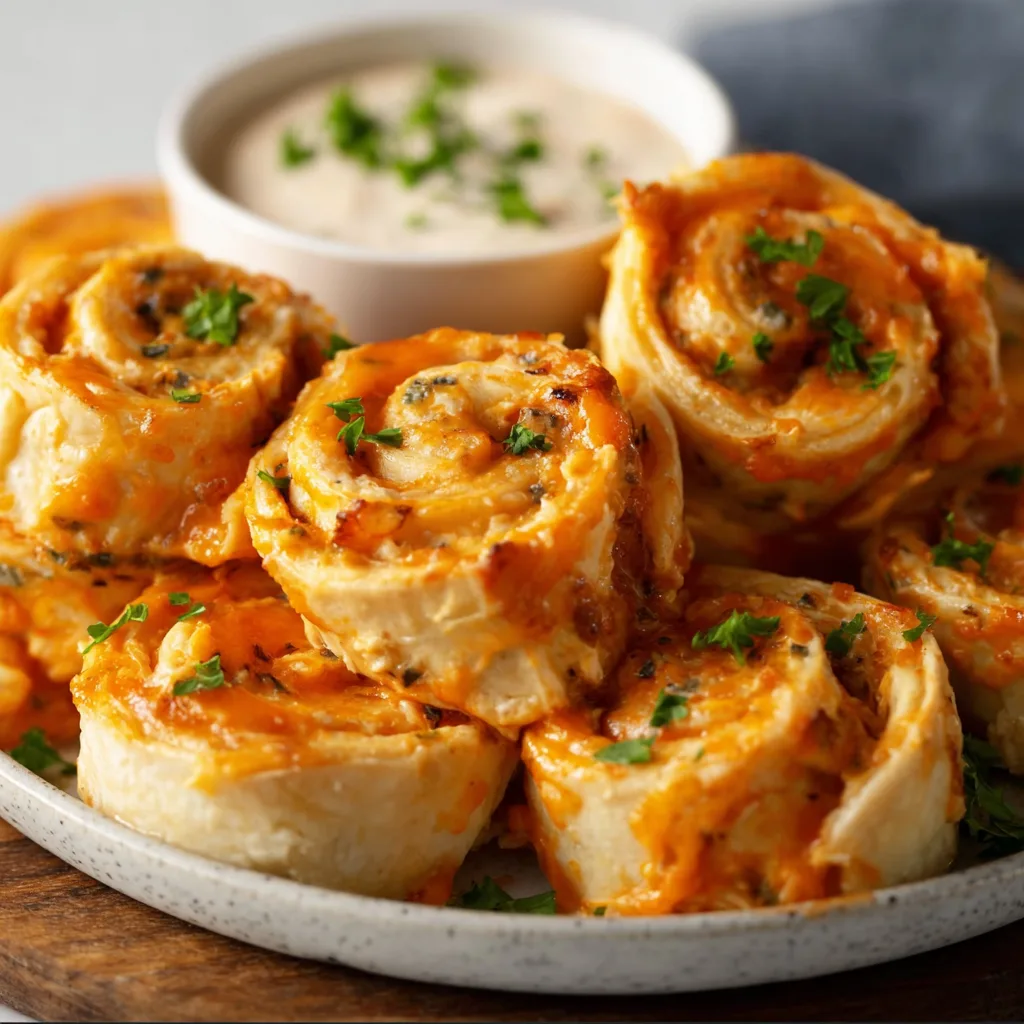 Buffalo Chicken Pinwheels Recipe | Easy &amp; Spicy Appetizer Ideas