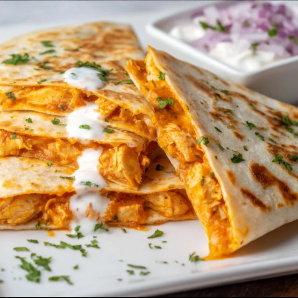 Buffalo Chicken Quesadilla Recipe | Spicy &amp; Cheesy Deliciousness