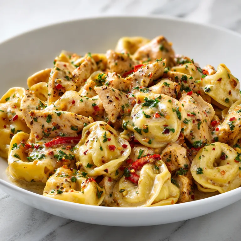 Cajun Chicken Tortellini with Garlic Sauce | Spicy &amp; Creamy Pasta Recipe