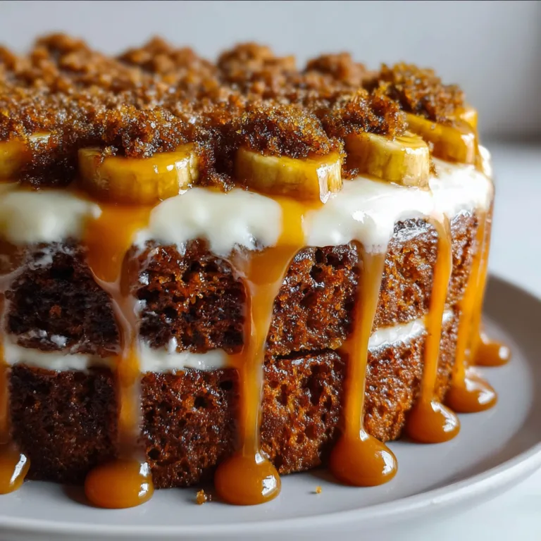 Caramelized Banana Carrot Cake with Moist Spiced Crumb – Deliciously Soft & Flavorful