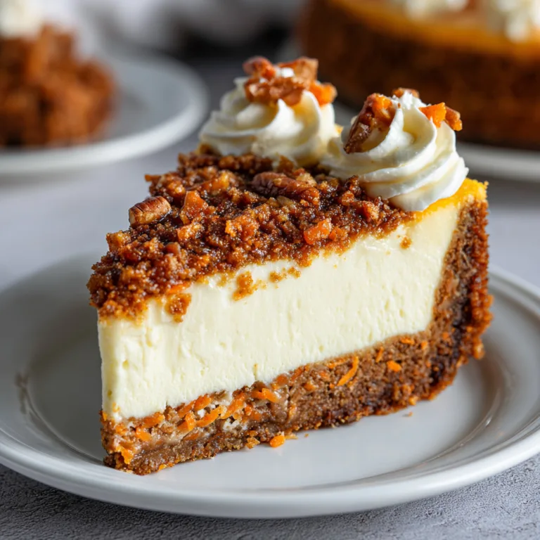 Delicious Carrot Cake Cheesecake Recipe – Creamy & Moist Dessert Delight