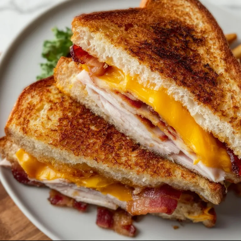Cheddar and Bacon Turkey Melt Sandwich Recipe | Delicious & Easy Turkey Melt