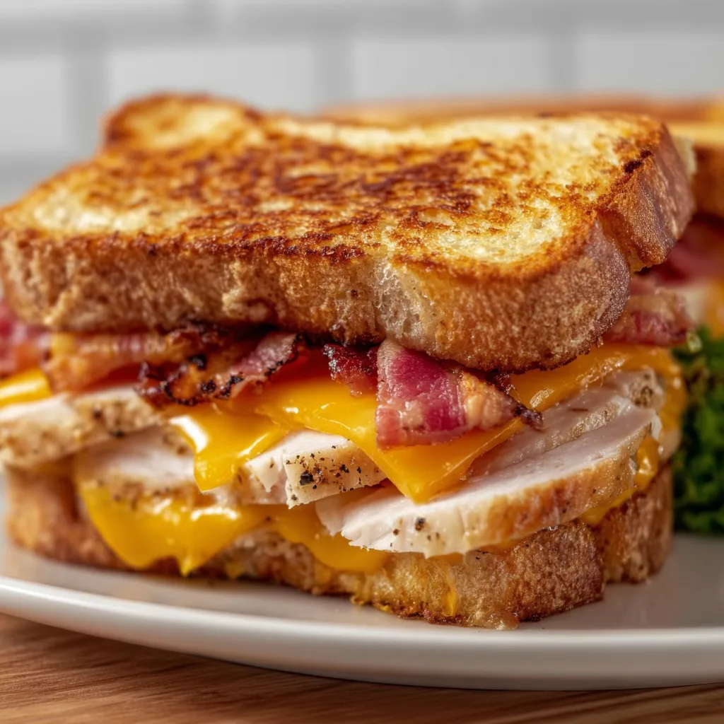 Cheddar and Bacon Turkey Melt Sandwich Recipe | Delicious &amp; Easy Turkey Melt