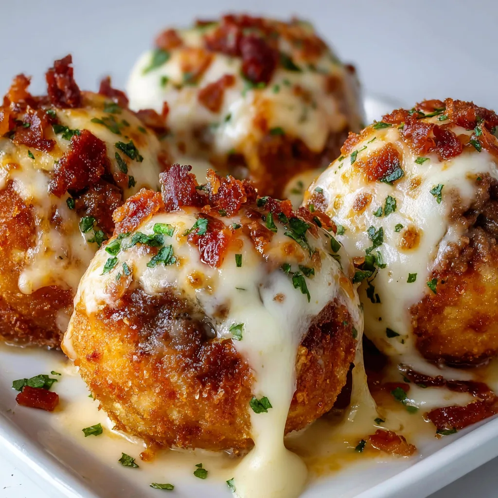 Cheesy Beef Bacon Ranch Mozzarella Bombs | Irresistible Savory Snack Recipe