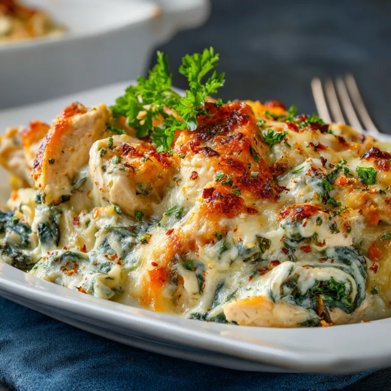 Delicious Cheesy Chicken and Spinach Casserole Recipe – Easy &amp; Healthy Meal