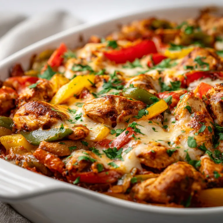 Easy Chicken Fajita Casserole Recipe | Delicious &amp; Healthy Dinner Idea