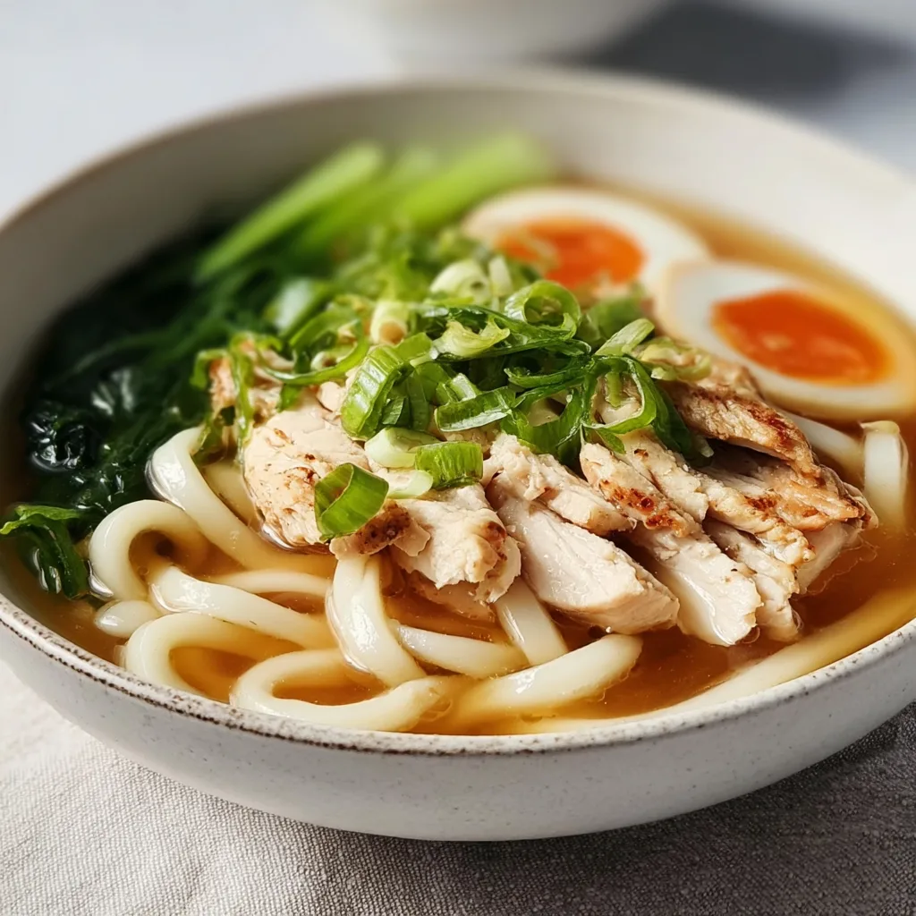 Delicious Chicken Udon Soup Recipe | Easy &amp; Comforting Japanese Noodle Soup