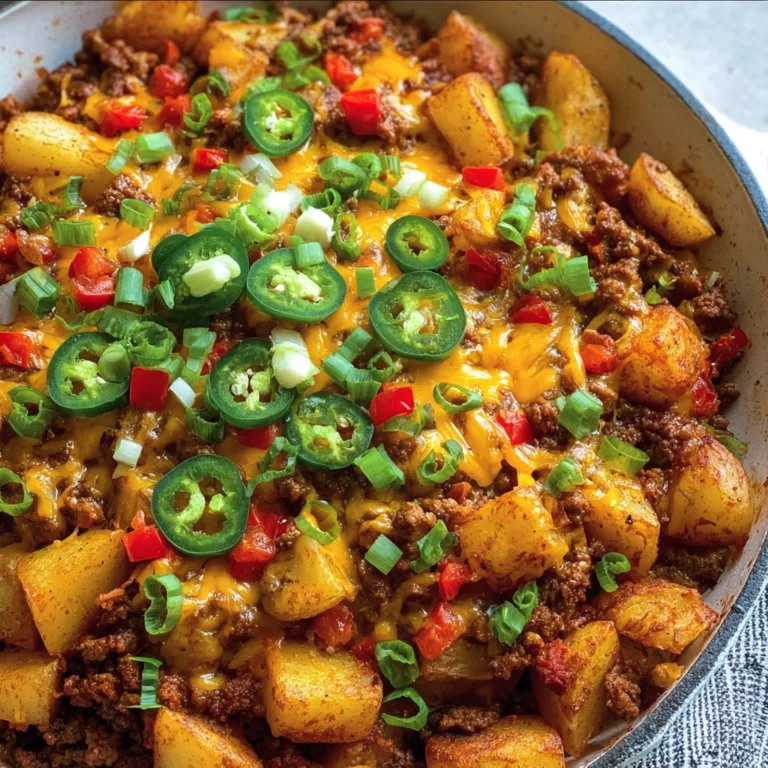 Easy Chili Cheese Potato Skillet Recipe | Quick & Delicious Comfort Food
