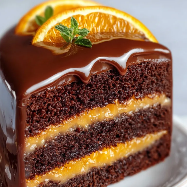 Decadent Chocolate Orange Layer Cake with Rich Ganache – Irresistible Dessert Recipe