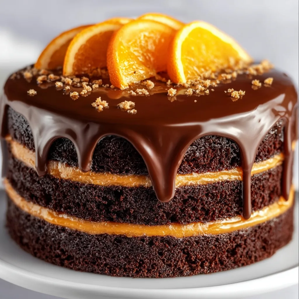 Decadent Chocolate Orange Layer Cake with Rich Ganache – Irresistible Dessert Recipe