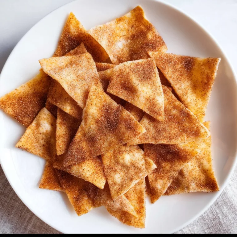 Crispy Cinnamon Sugar Tortilla Chips Recipe | Sweet & Easy Snack Idea