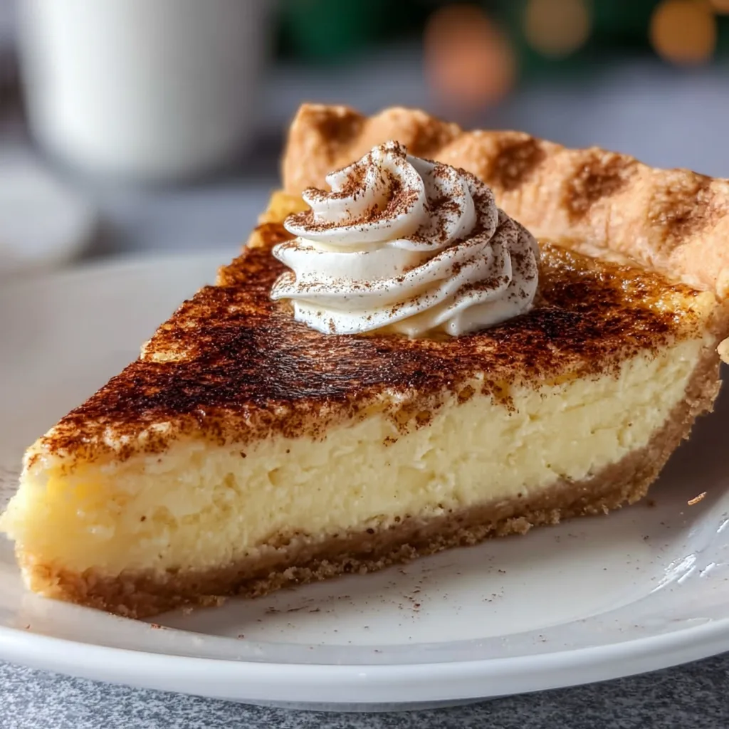 Delicious Cinnamon-Vanilla Custard Pie Recipe – Creamy &amp; Flavored Dessert