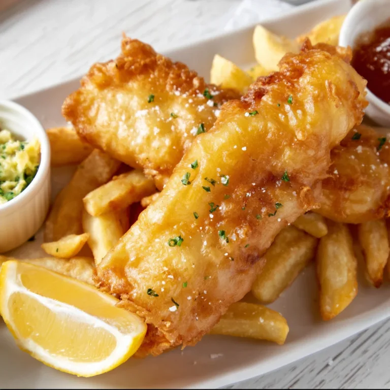 Classic British Fish & Chips | Traditional Crispy Fish & Golden Fries