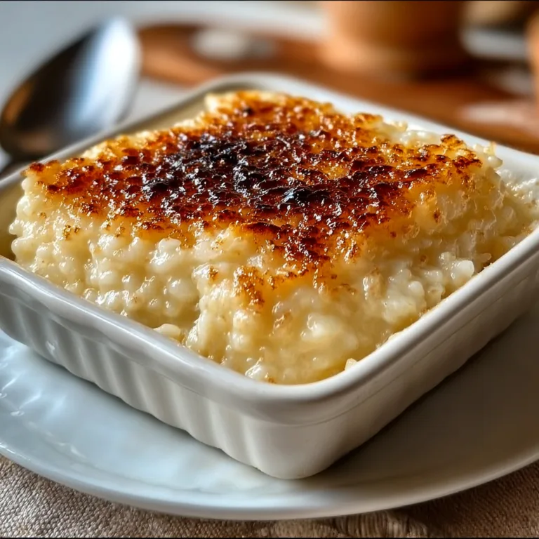 Creamy Condensed Milk Baked Rice Pudding Recipe – Easy & Delicious Dessert