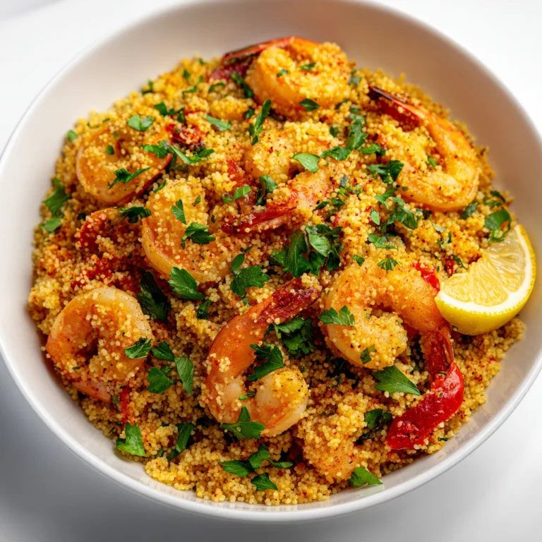 Easy Mediterranean Couscous with Shrimp Recipe | Quick & Delicious Meal