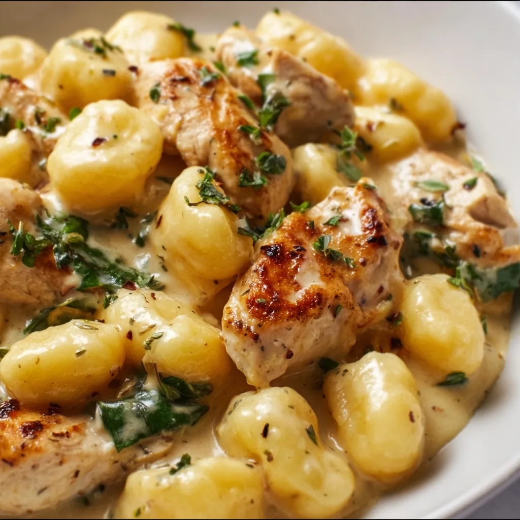 Creamy Lemon Chicken Gnocchi Recipe | Easy &amp; Delicious Dinner Idea