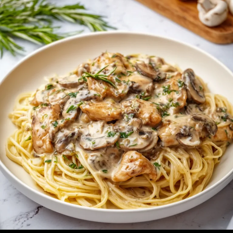 Creamy Mushroom Chicken Pasta Recipe | Easy &amp; Delicious Dinner Idea