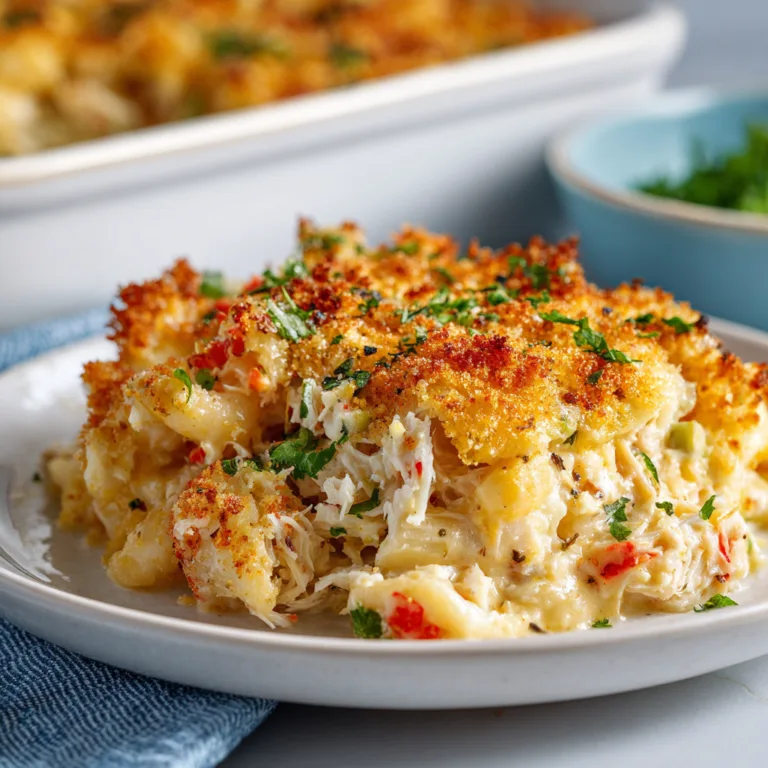 Delicious Creamy Crab Casserole Recipe | Easy &amp; Comforting Seafood Dish