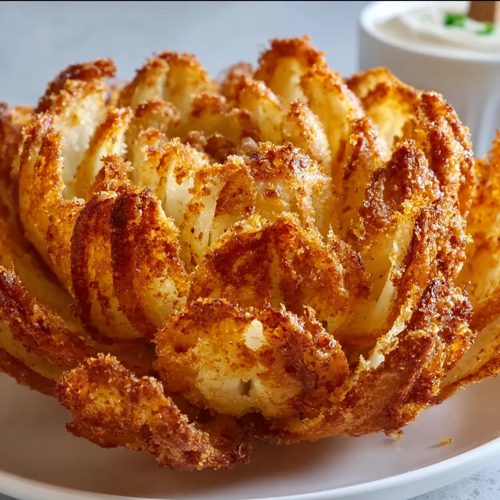 Crispy Air Fryer Blooming Onion Recipe | Easy &amp; Delicious Appetizer