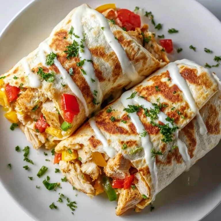 Crispy Chicken & Bell Pepper Ranch Burritos | Easy & Delicious Recipe