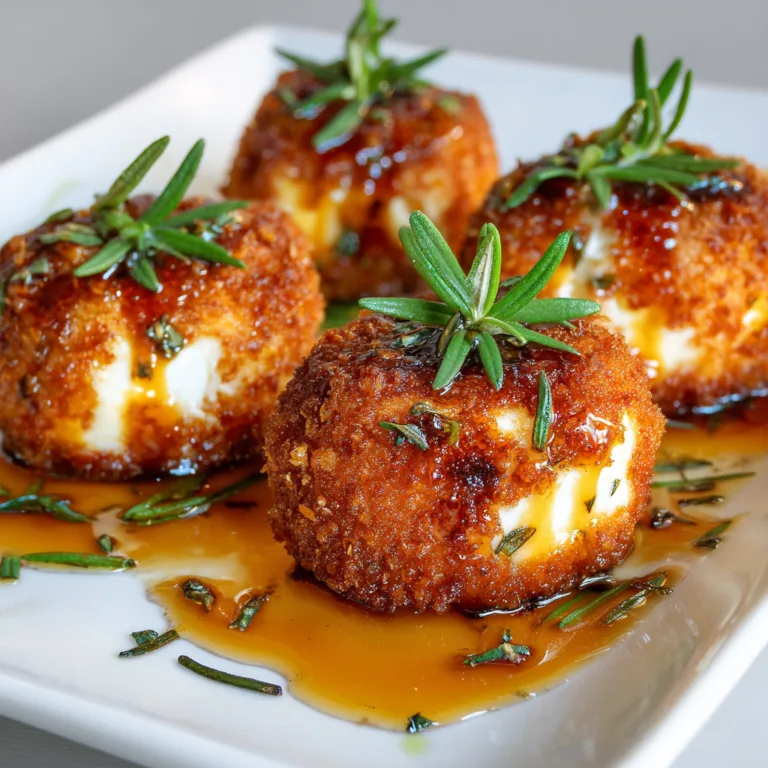 Crispy Fried Goat Cheese with Tarragon and Honey Recipe | Easy Gourmet Appetizer