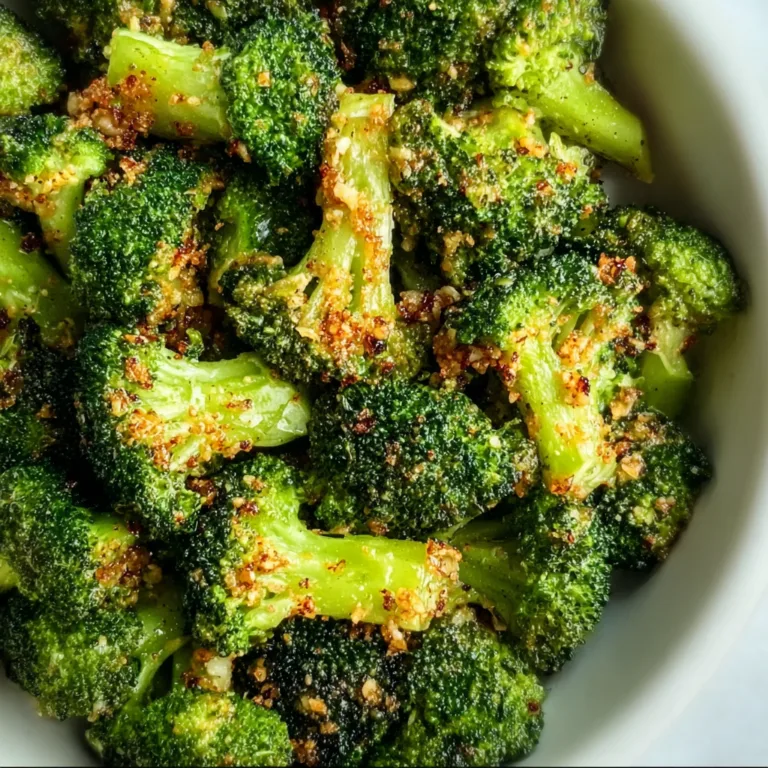 Crispy Garlic Air Fryer Broccoli Recipe | Easy & Healthy Side Dish