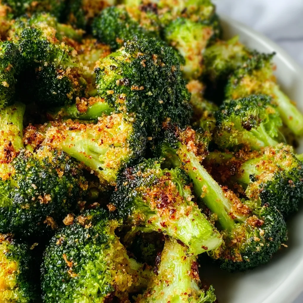 Crispy Garlic Air Fryer Broccoli Recipe | Easy &amp; Healthy Side Dish