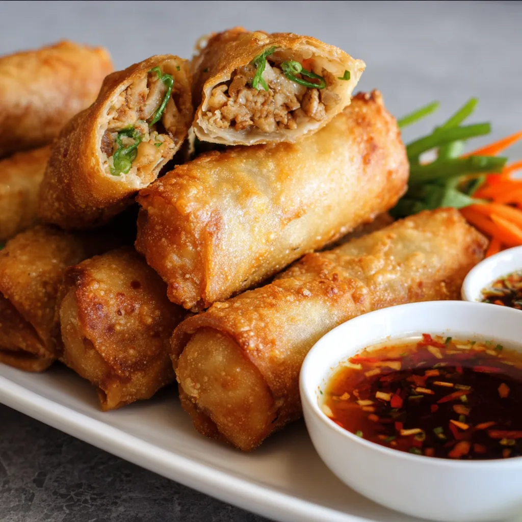 Crispy Homemade Chicken Spring Rolls Recipe | Easy &amp; Delicious Appetizer