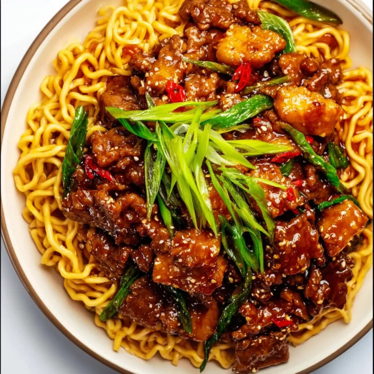 Crispy Beef with Spicy Saucy Noodles | Delicious Spicy Asian Stir-Fry Recipe