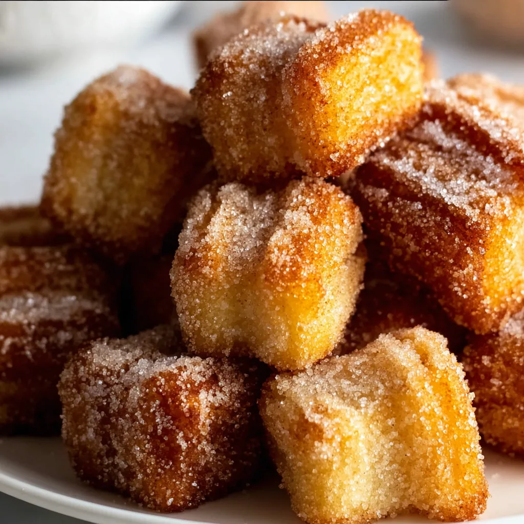 Crunchy Angel Cake Churro Bites | Delicious Crispy Dessert Treats