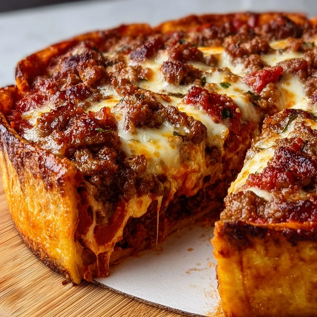 Deep-Dish Meat Lover’s Pizza Pie | Ultimate Hearty Pizza Recipe