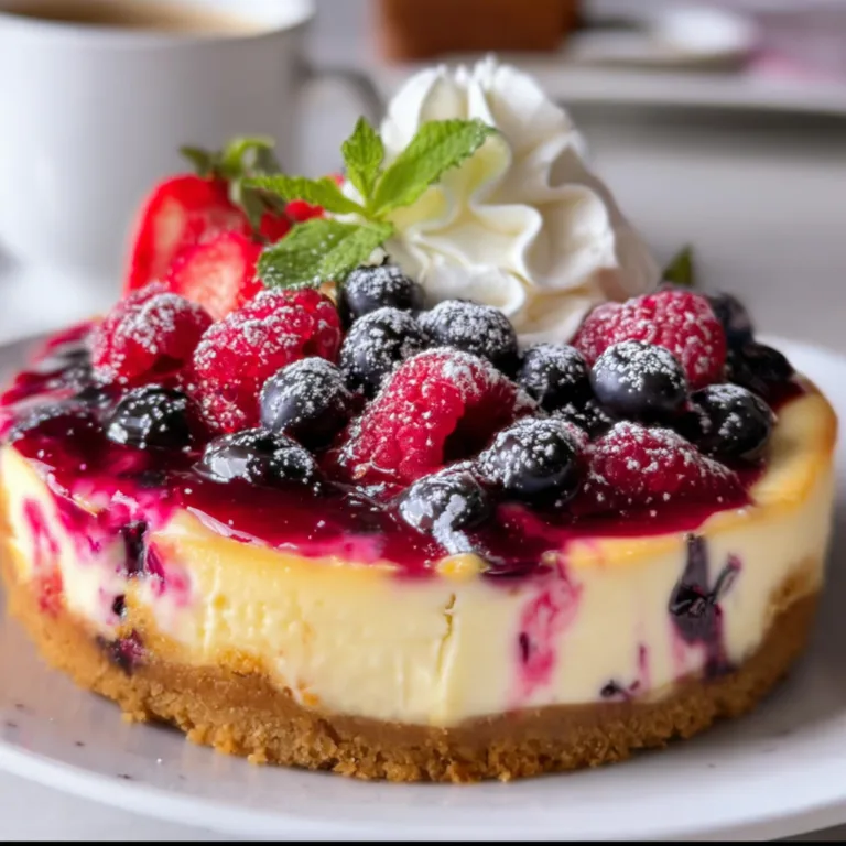 Delicious Vanilla Berry Cheesecake Recipe | Creamy & Easy Dessert