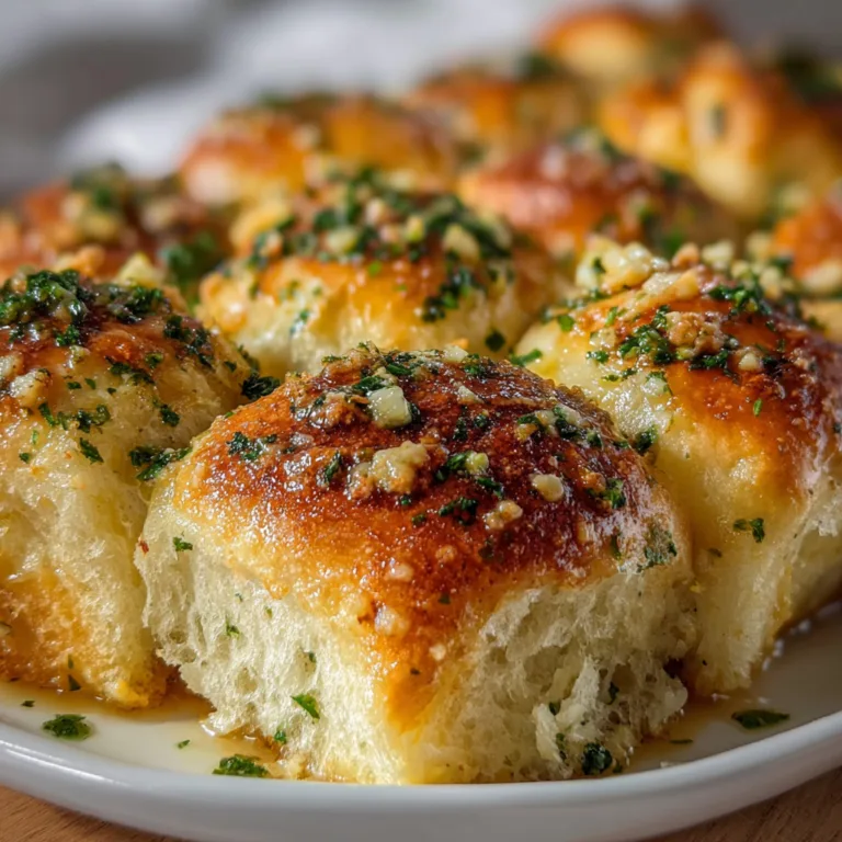 Fluffy Garlic Butter Bread Rolls Recipe – Soft, Buttery &amp; Easy to Make